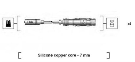 Провода высоковольтные(зажигания) комплект MAGNETI MARELLI 941175190760