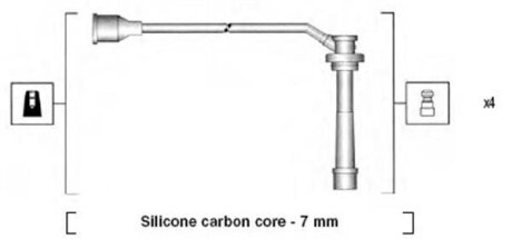 Комплект проводів запалення MAGNETI MARELLI 941285100846