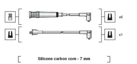 Комплект проводів запалення MAGNETI MARELLI 941318111044
