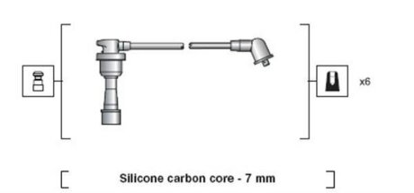 Комплект проводів запалення MAGNETI MARELLI 941318111088