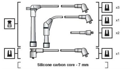 Комплект проводів запалення MAGNETI MARELLI 941318111091