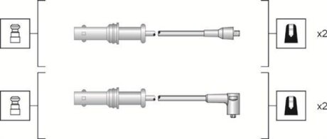 Комплект проводів запалення MAGNETI MARELLI 941318111152