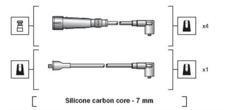 Комплект проводів запалення MAGNETI MARELLI 941318111155