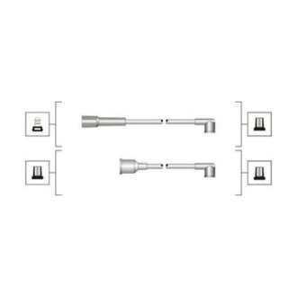 Комплект проводів запалення MAGNETI MARELLI 941319170077
