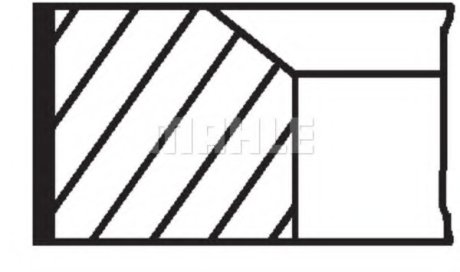 Комплект поршневых колец MAHLE / KNECHT 001RS001110N1