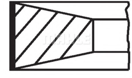 A_Комплект поршневых колец Mahle FIAT MAHLE / KNECHT 00805V0