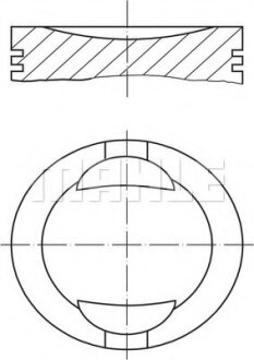 Поршень MAHLE / KNECHT 0093600