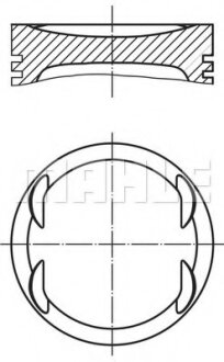 Поршень MAHLE / KNECHT 0121900 (фото 1)