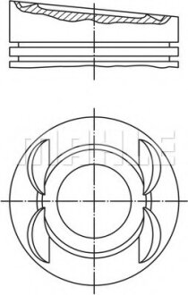 Поршень MAHLE / KNECHT 0280500