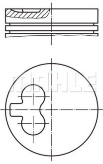 Поршень MAHLE MAHLE / KNECHT 029 55 01 (фото 1)