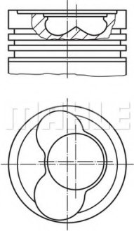 Поршень 0.5 1-2 цил MAHLE / KNECHT 0306512