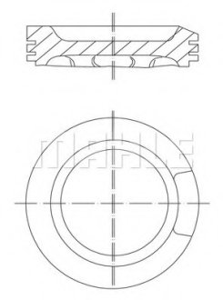 Поршень Mahle AUDI/SEAT/SKODA/VW MAHLE / KNECHT 0330401 (фото 1)