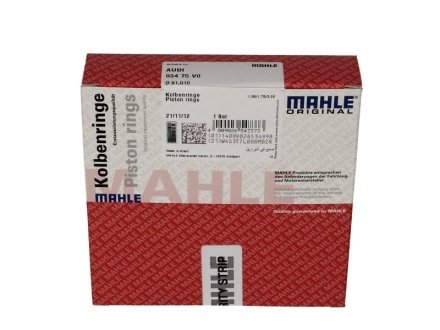 A_Комплект поршневых колец Mahle AUDI MAHLE / KNECHT 03475V0