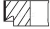 Комплект поршневих кілець MAHLE / KNECHT 039RS001010N0 (фото 2)