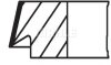Комплект поршневих кілець MAHLE / KNECHT 039RS001130N0 (фото 2)