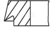 Комплект поршневих кілець MAHLE / KNECHT 039RS001160N0 (фото 2)