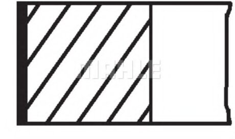 Комплект поршневих кілець MAHLE / KNECHT 039RS001160N0