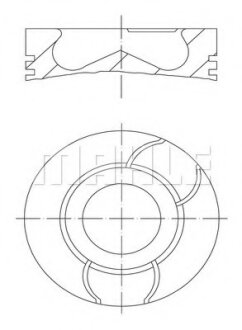 Поршень MAHLE / KNECHT 0400300