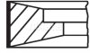 Комплект поршневих кілець MAHLE / KNECHT 04319N0 (фото 1)