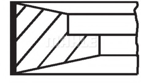 Комплект поршневих кілець MAHLE / KNECHT 04319N0