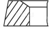 Комплект поршневих кілець MAHLE / KNECHT 04377N0 (фото 2)