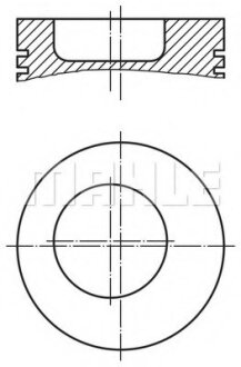 Поршень MAHLE / KNECHT 0437800 (фото 1)