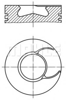 Поршень MAHLE / KNECHT 213 66 00 (фото 1)