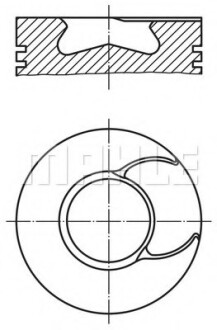 Поршень MAHLE / KNECHT 213 67 00