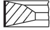 Комплект поршневих кілець MAHLE / KNECHT 25715N0 (фото 1)