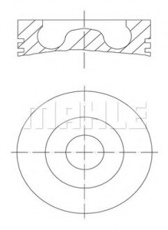 Поршень MAHLE / KNECHT 4390100 (фото 1)