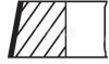 Комплект поршневих кілець MAHLE / KNECHT 607RS101010N0 (фото 2)