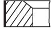 Комплект поршневих кілець MAHLE / KNECHT 681RS001050N0 (фото 1)