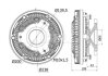 Віскомуфта вентилятора радіатора MAHLE / KNECHT CFC12000S (фото 1)