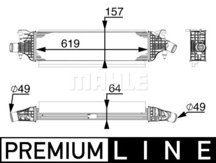 Інтеркулер MAHLE / KNECHT CI213000P