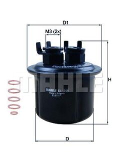 Фільтр паливний MAHLE / KNECHT KL1050D
