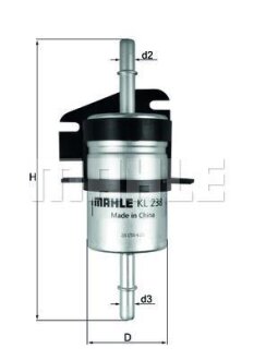 Фільтр паливний MAHLE / KNECHT KL238
