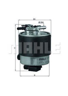 Фільтр паливний MAHLE / KNECHT KL44019