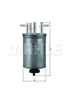 Фільтр паливний MAHLE / KNECHT KL451