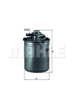 Фільтр паливний MAHLE / KNECHT KL497D