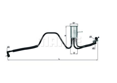 Фільтр паливний MAHLE / KNECHT KL544