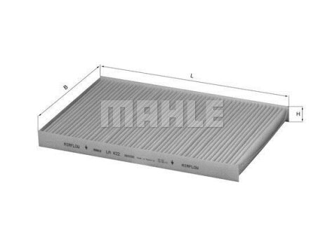 Фільтр салону MAHLE / KNECHT LA422