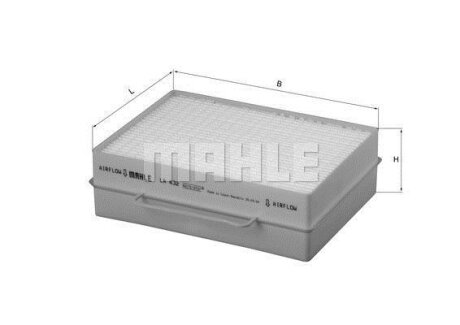 Фільтр салону MAHLE / KNECHT LA432