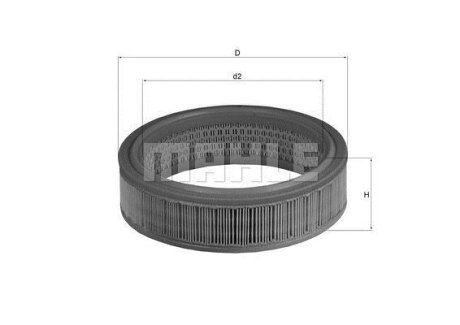 Фільтр повітряний MAHLE / KNECHT LX158