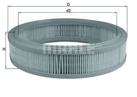 Фільтр повітряний MAHLE / KNECHT LX1638