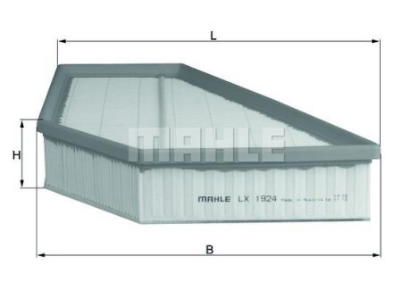 Фільтр повітряний MAHLE / KNECHT LX1924