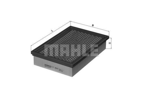 Фільтр повітряний MAHLE / KNECHT LX2047