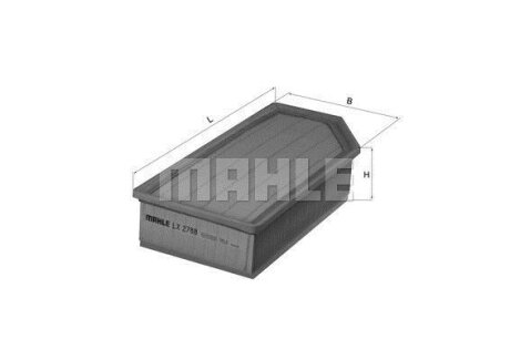 Фільтр повітряний MAHLE / KNECHT LX2788