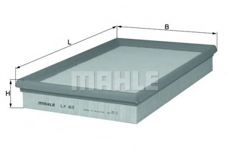 Воздушный фильтр MAHLE / KNECHT LX63