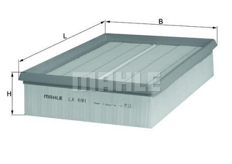 Фільтр повітряний MAHLE / KNECHT LX691