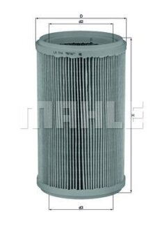 Фільтр повітряний MAHLE / KNECHT LX914